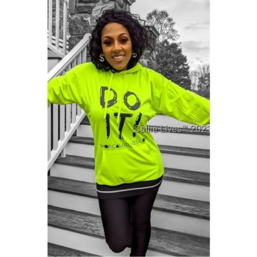 Callie Lives “Do IT” Hoodie Top: Size 2X - Picture 10 of 17